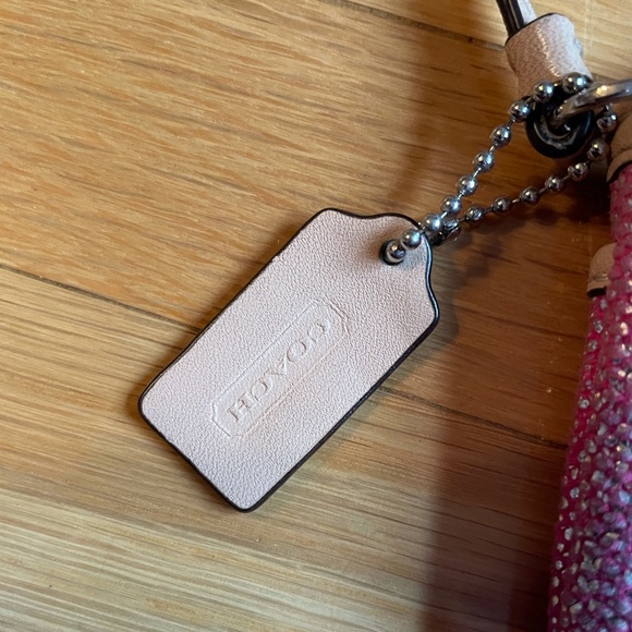 Coach Sparkly Pink Wristlet - Picture 2 of 6